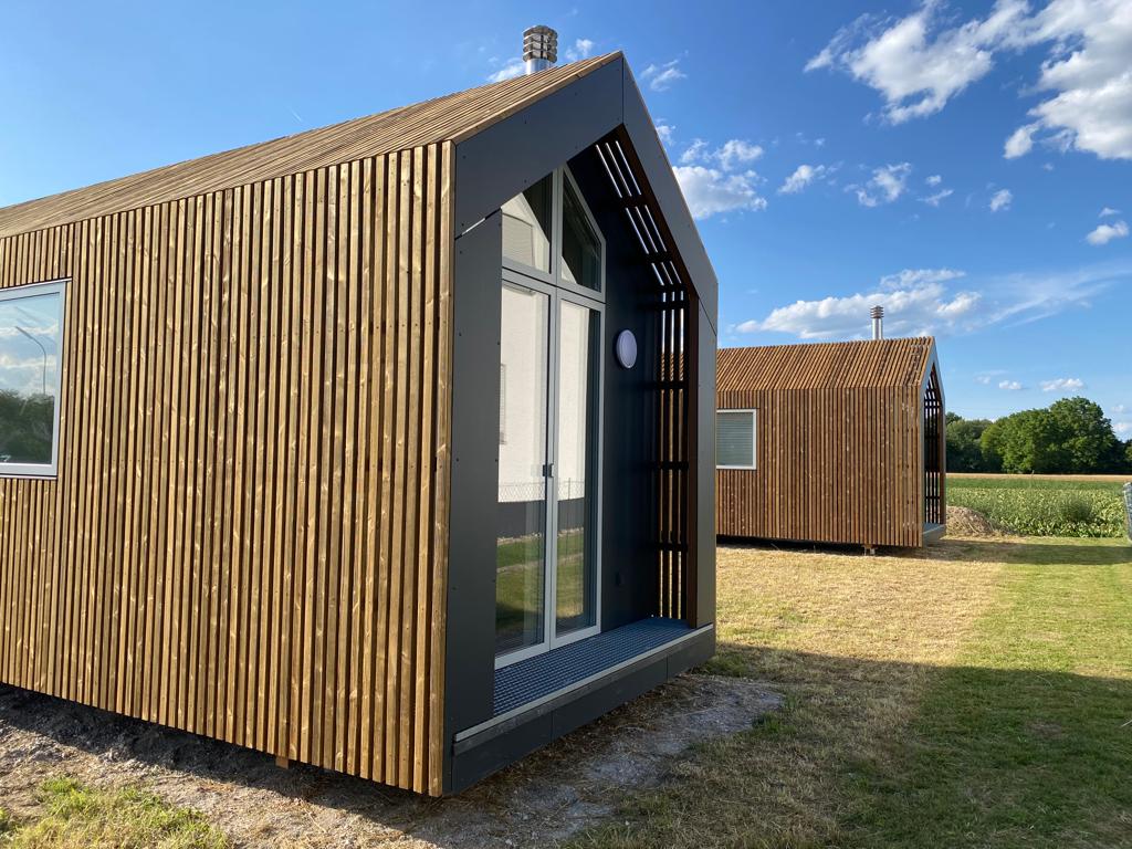 Ein einzelnes nachhaltiges Holzhaus von Sustainable Homes